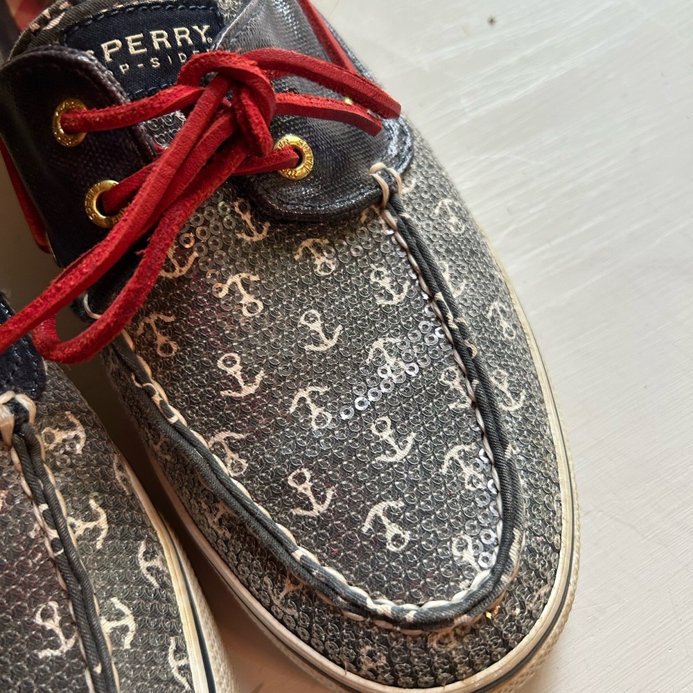Sperry Womans Sequence Anchor Pattern Boat Shoes … - image 3